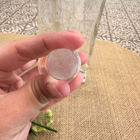 Mette Ditmer Denmark Glass and Gold trim Decanter Carafe 10” With Cover Vintage - Picture 7 of 10